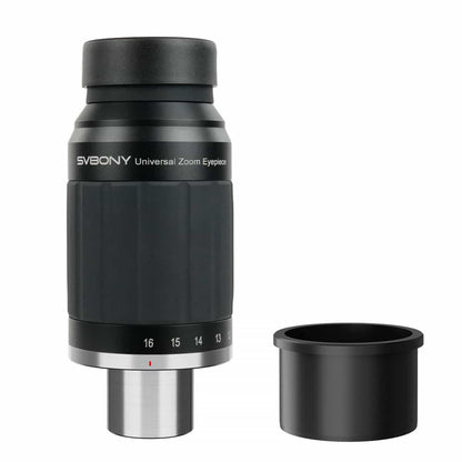 SV245ズームアイピース 天体望遠鏡接眼レンズ 広角アイピース 惑星アイピースクリックストップ設計 63°の広視野 デュアルレンズインターフェース 2倍ズーム比 乱視矯正器の取り付けをサポート惑星観測 月観測 天文学の観測 星雲星団